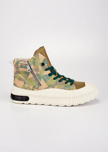 FARRELL MID CUT LEATHER SNEAKER GREEN