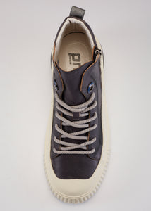 FARRELL MID CUT LEATHER SNEAKER GREY