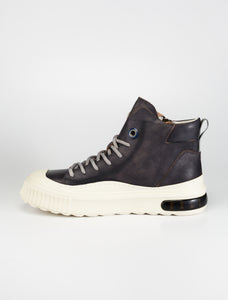 FARRELL MID CUT LEATHER SNEAKER GREY