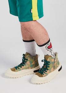 FARRELL MID CUT LEATHER SNEAKER GREEN