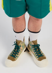 FARRELL MID CUT LEATHER SNEAKER GREEN