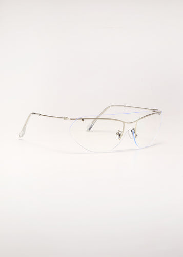 ECKARD SUNGLASSES SILVER/CLEAR