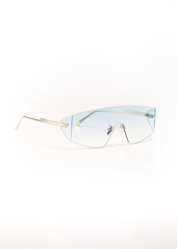 EAGAN SUNGLASSES SILVER/BLUE